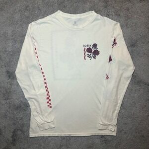 Roark Long Sleeve T-Shirt Mens Medium Cream Rose Wayward Youth Co Revival